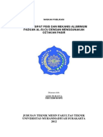 Analisis Sifat Fisis Dan Mekanis Aluminium Paduan Al - Si - Cu Dengan Menggunakan Cetakan Pasir