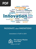 Passionate About Innovations -Innovations in Tlmti in 2015