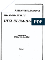 Ihya' °ulum ad-Din [vol.1