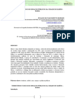 Territorio e Uso Dos Espaços Publicos Na Cidade de Ilhéus