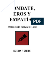 SASTRE, Esteban F. - Combate, Eros y Empatías - Antología Ínfima 2011-2016