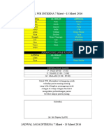 JADWAL WH INTERNA 7 Maret-13 Maret 2016