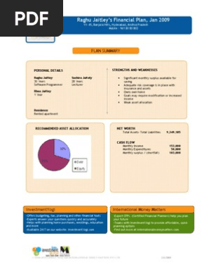 Sample Financial Plan