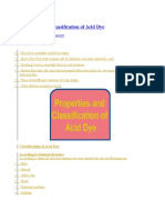 Acid Dyeing Classification