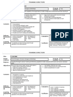 Sample of Training Directory - Template