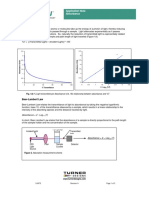 Theory of Absorbance: %T ( (Transmitted Light) / (Incident Light) ) 100