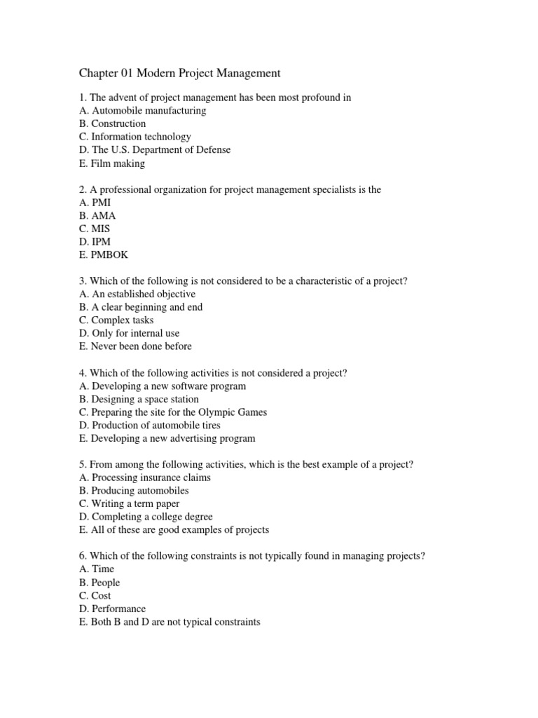 Introduction to Modern Project Management | PDF | Project Management ...