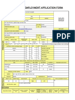 Employment Application Form: SC ST DT NT SBC OBC Gen - Cat