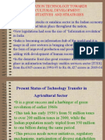 Information Technology Towards Agricultural Development: New Initiatives and Strategies