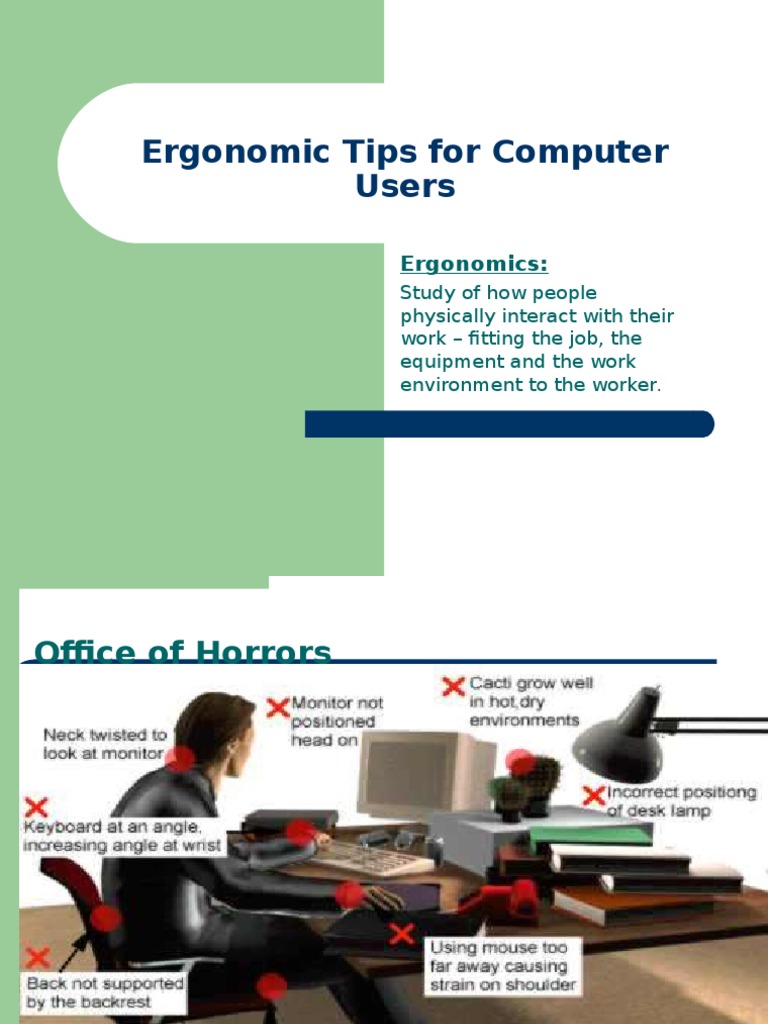 Ergonomic Tips for Office Workers | PDF