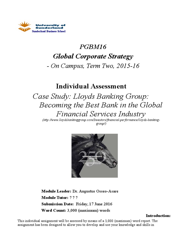 Pgbm16 Oncampus Individual Assessment Termtwo 2015 16 Strategic