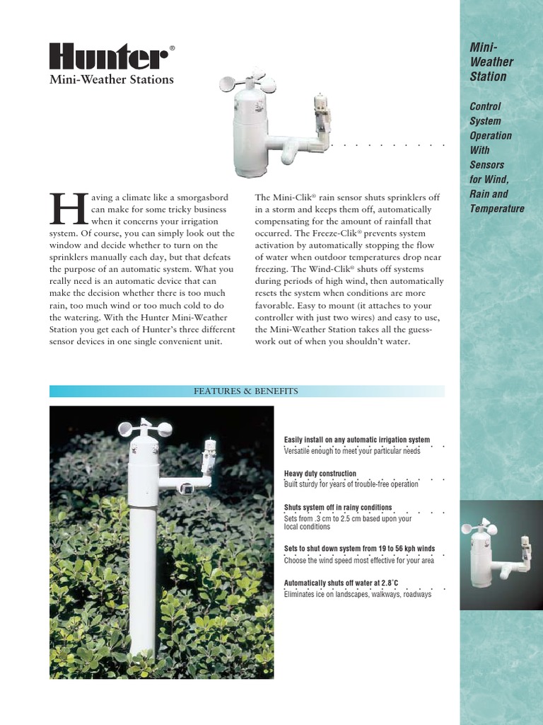 Hunter Weather Station | PDF | Rain | Switch