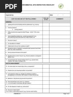 Weekly Hazardous Waste Inspection Checklist | PDF