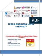 TESCO Business Level Strategy