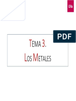 Tema 3. Los Metales