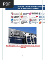 Download Nestls Continuous Improvement as a Business Strategy by Muhammad Sajid Saeed SN308121397 doc pdf