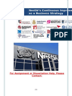 Nestlé's Continuous Improvement As A Business Strategy