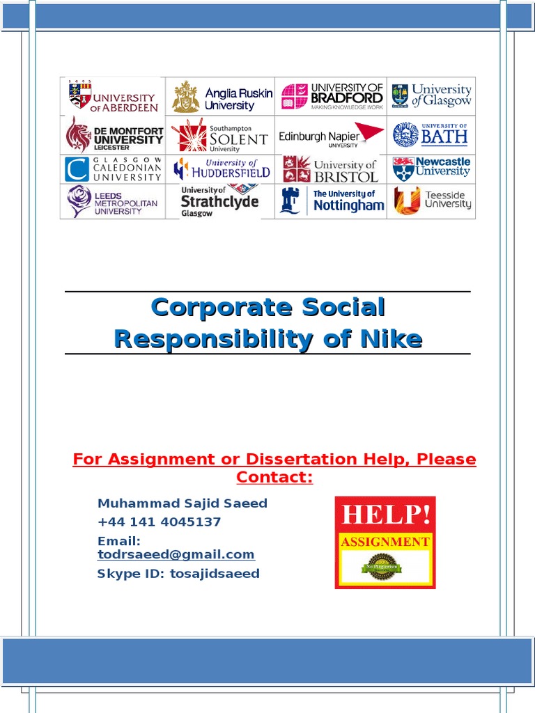nike corporate social responsibility 2018