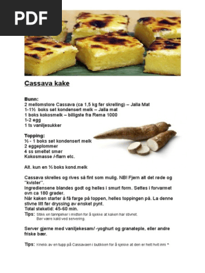 Cassava Kake