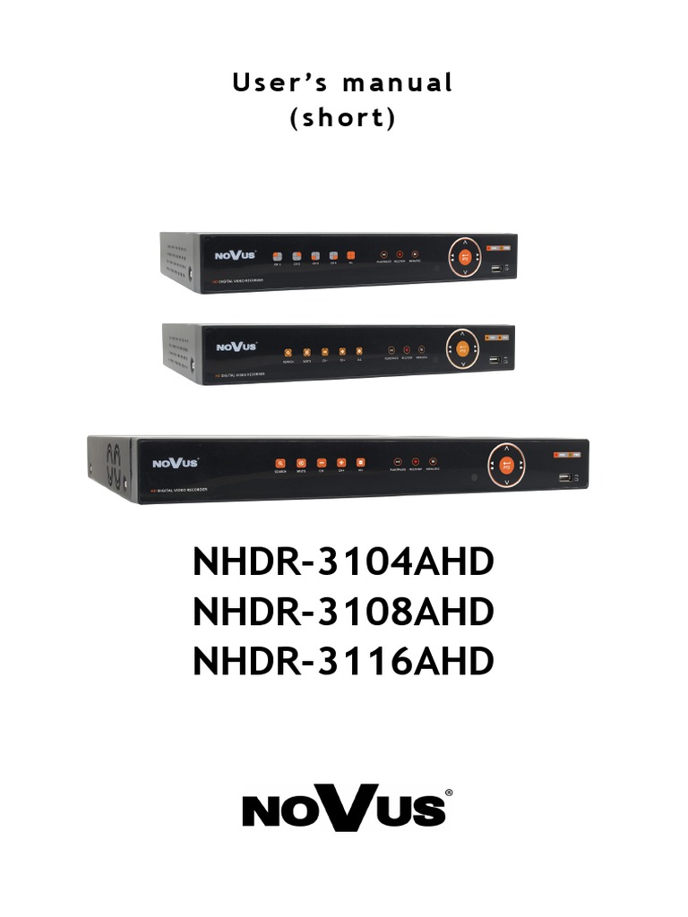 Novus Dvr Manual Manufactured Goods Electronic Engineering
