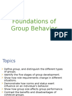 Chapter 9 - Foundations of Group Behavior