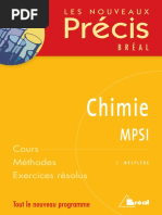 Les Nouveaux Précis Bréal Chimie MPSI