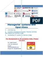 Managerial Systems and Operations