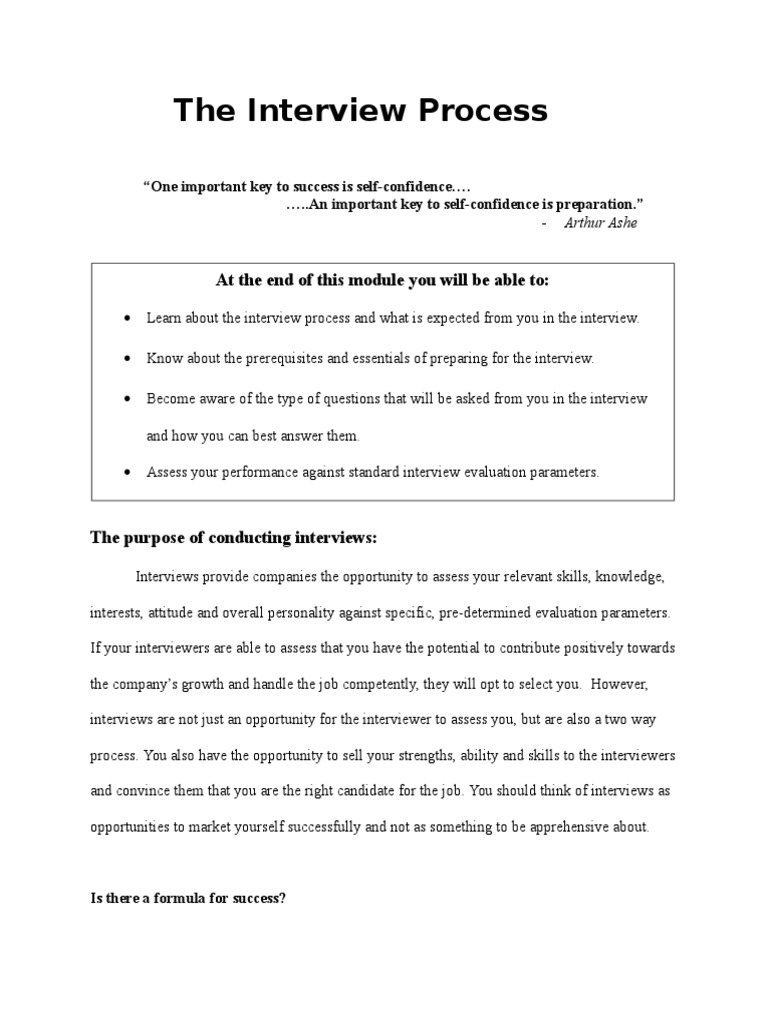 Mastering the Interview Process | PDF | Competence (Human Resources ...
