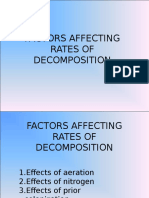 Factors Affecting Rates of Decomposition
