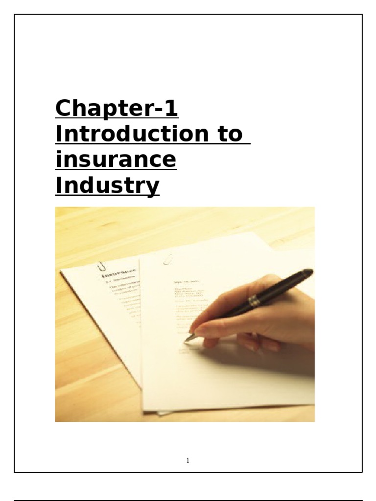 Industrial Analysis Report On Insurance | PDF