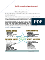 MH0052 Hospital Organization, Operations and Planning: Define A Hospital. Discuss The Various Functions of Hospital