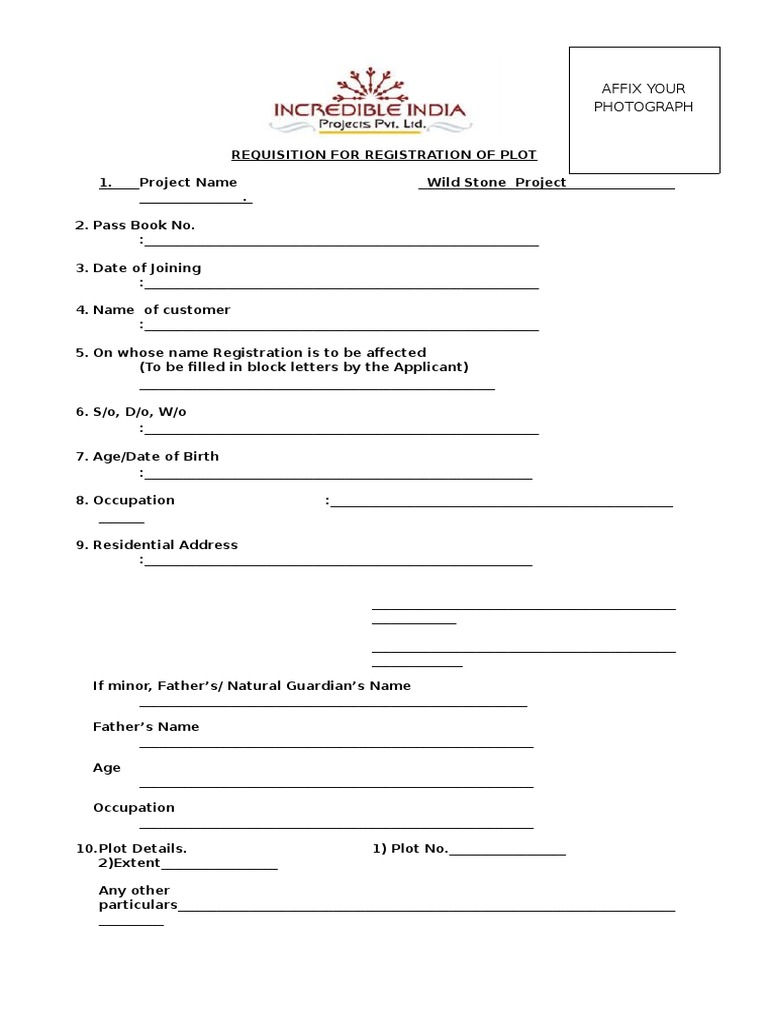 WildStone RegistrationForm | PDF
