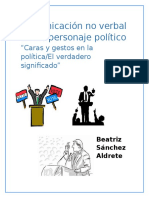 Comunicación No Verbal en Un Personaje Político