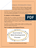E-Commerce Web Development - Web Solutions at Dev Technosys