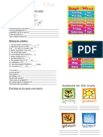 Days Months Seasons - Worksheet