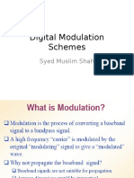 Digital Modulation Schemes: Syed Muslim Shah
