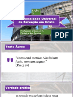 A Necessidade Universal Da Salvação em Cristo