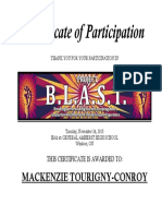 is - mackenzie tourigny-conroy blast certificate 2015