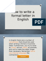 L 5 How To Formal Letter