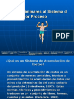 Costo Proceso costos Por Ordenes 