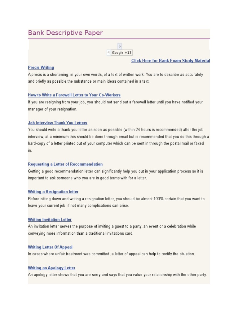 SBI PO Descriptive Test Prep | PDF | Circle | Test (Assessment)