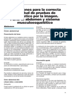 INDICACIONES PARA EXAMENES RADIOGRAFICOS