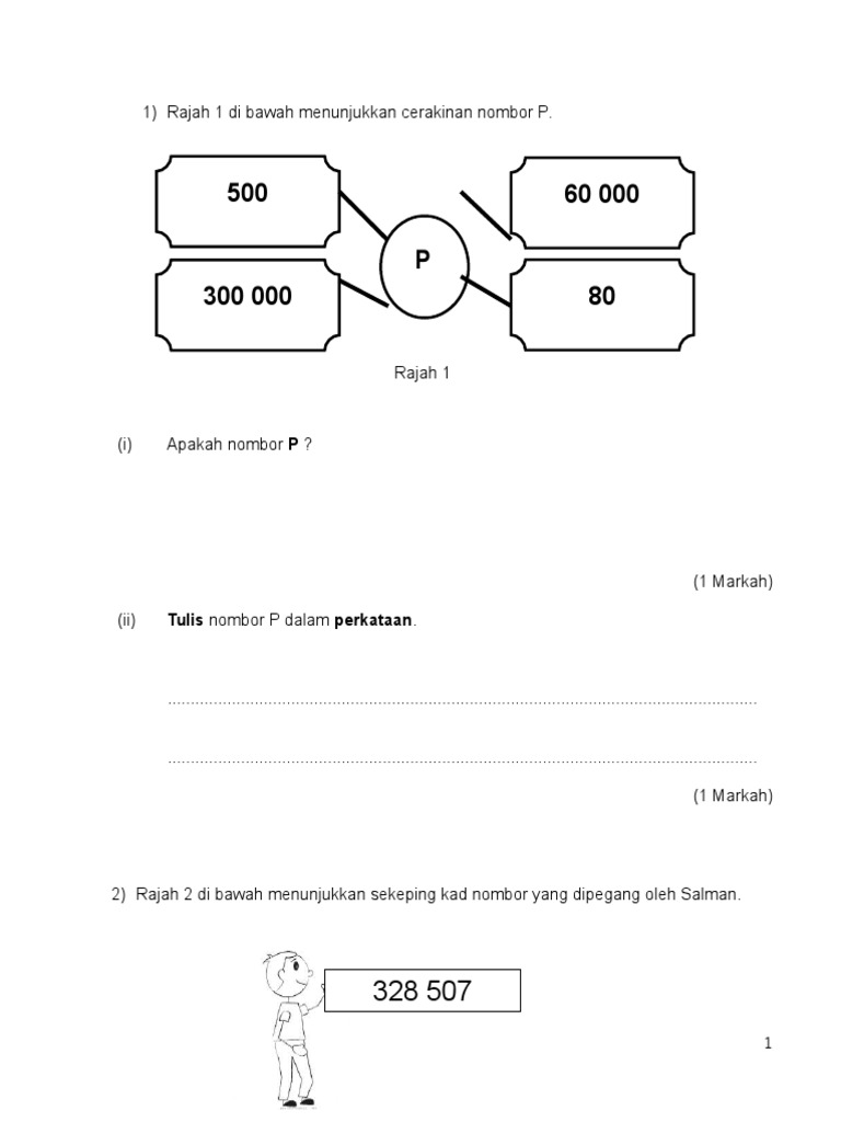 Soalan Kertas 2 Matematik Tahun 5 Ujian 1 2016