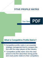 Competitive Profile Matrix