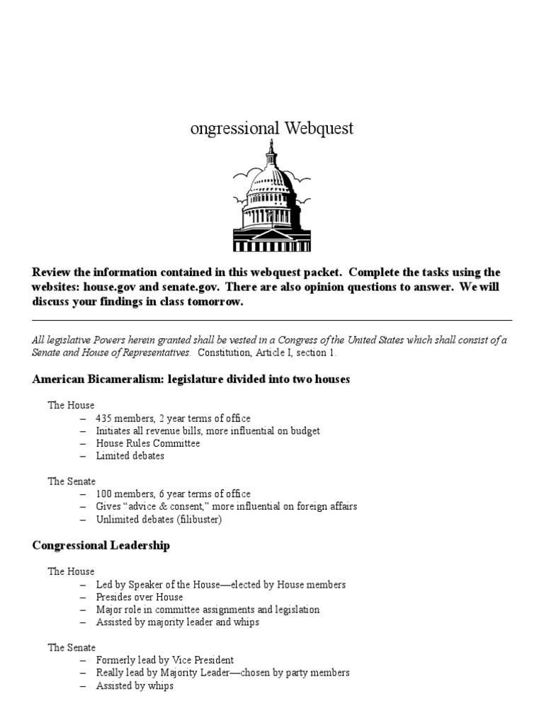 Congressional Webquest United States House Of Representatives Party Leaders Of The United States House Of Representatives Congressional Webquest United States House Of Representatives Party Leaders Of The United States House Of Representatives