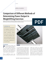 Comparison of Different Methods of Determining Power Output in Weightlifting Exercises