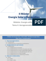 II Máster Energía Solar y Renovables. Módulo- Energía Eólica Tema 4- Aerogeneradores