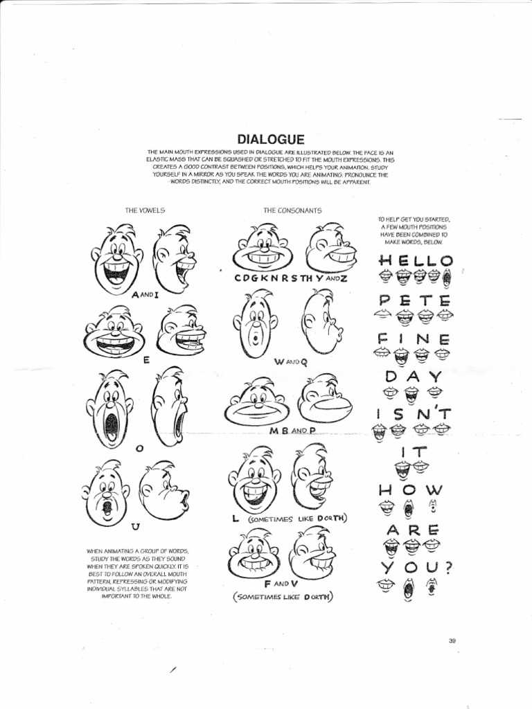 Animation Mouth Positions Guide | PDF