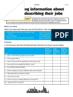 Identifying Information About People Describing Their Jobs