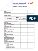 Valve Manufacturer Checklist